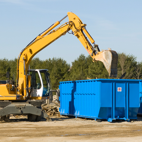 how many times can i have a residential dumpster rental emptied in Vilas